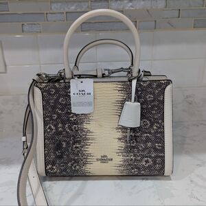 Croc Embossed Zoe Carryall Coach